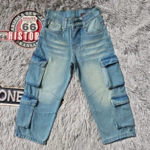 Pantalón Jean Rigido Multicargo